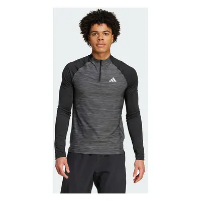 Tričko Gym+ Training 3-Stripes 1/4-Zip Long Sleeve