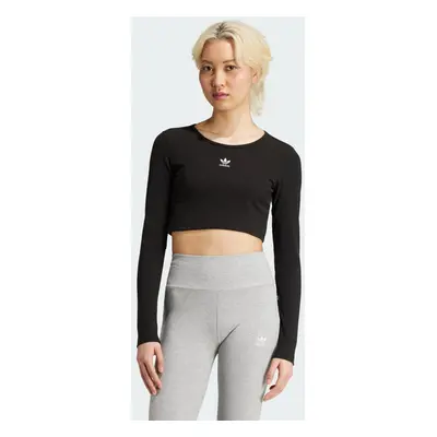 Tričko Essentials Ribbed Crop Long Sleeve