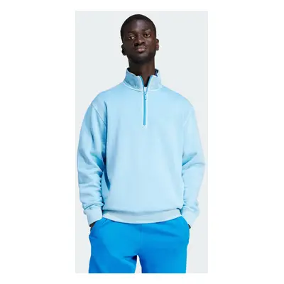 Mikina Trefoil Essentials+ Dye Half Zip Crew