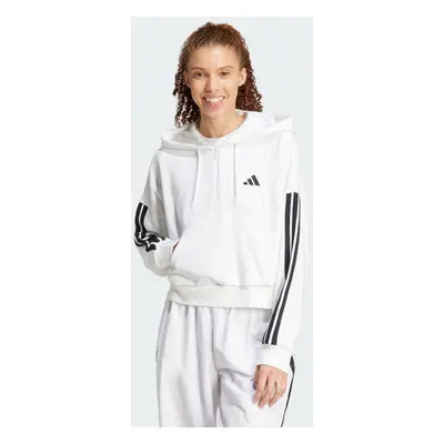 Mikina Essentials 3-Stripes French Terry Quarter-Zip