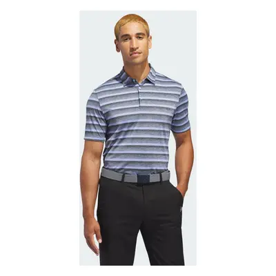 Two-Color Striped Polo Shirt