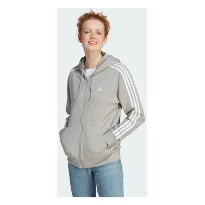 Mikina Essentials 3-Stripes French Terry Regular Full-Zip Hoodie