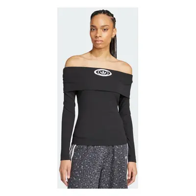 Adidas Originals Off Shoulder Long-Sleeve Top