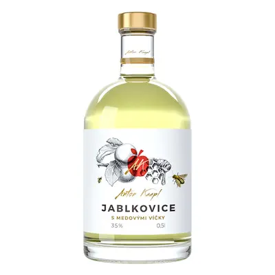 Anton Kaapl Jablkovice s medovými víčky 35% 0,5l