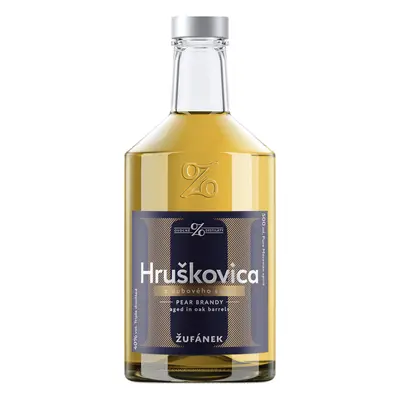 Žufánek Hruškovica z dubového sudu 40% 0,5l