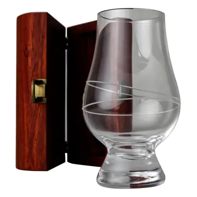 Hcrystal Luxusní dřevěné pouzdro Glencairn - Africký Padouk