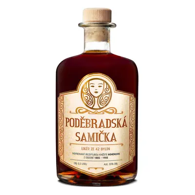 Poděbradská samička 35% 0,5l