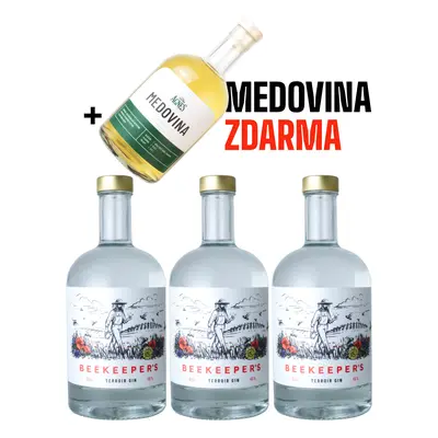 3x Beekeeper's Terroir gin + Medovina Zdarma