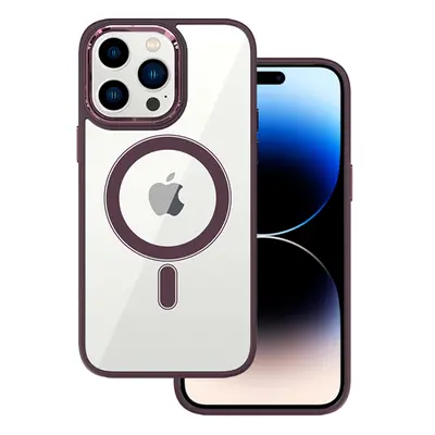 Zadní kryt Tel Protect Magnetic Clear pro Iphone 15 Cherry