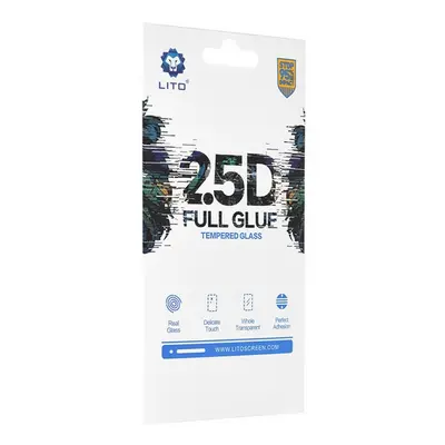 Tvrzené sklo LITO Xiaomi Redmi Note 9 FullGlue černé 97423