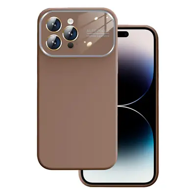 Měkké silikonové pouzdro na čočky pro Iphone 13 Pro hnědé barvy