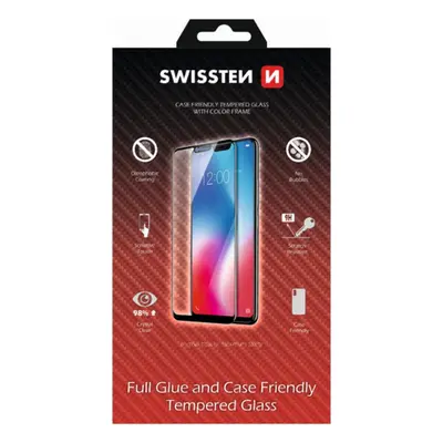 Sklo swissten full glue, color frame, case friendly pro samsung galaxy a05 černé