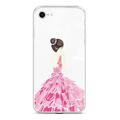 Kryt TopQ iPhone SE 2022 silikon Pink Princess 74000