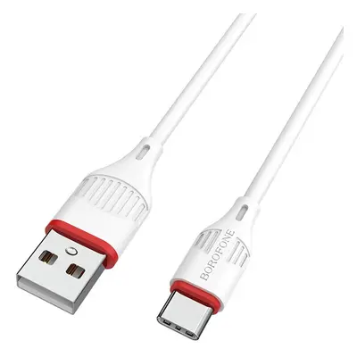 Kabel Borofone BX17 Enjoy - USB na typ C - 3A 1 metr bílý