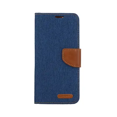 Pouzdro Canvas Xiaomi Redmi Note 12S knížkové modré tmavé 105362