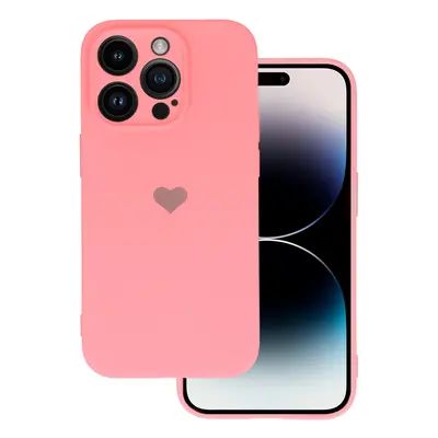 Vennus Silikonové pouzdro se srdcem pro Iphone 12 Pro design 1 růžové