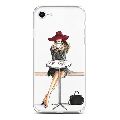 Kryt TopQ iPhone SE 2022 silikon Lady 6 74034