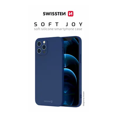 Zadní kryt Swissten Soft Joy pro iPhone 15 Pro Max modrý