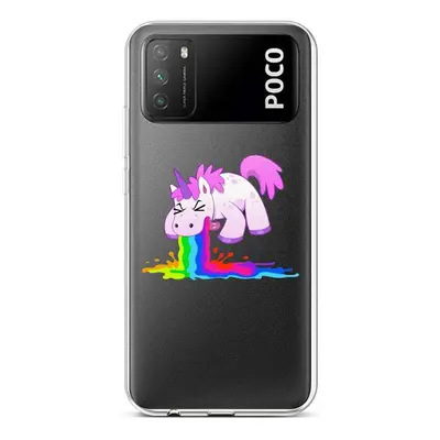 Kryt TopQ Xiaomi Poco M3 silikon Rainbow Splash 60645