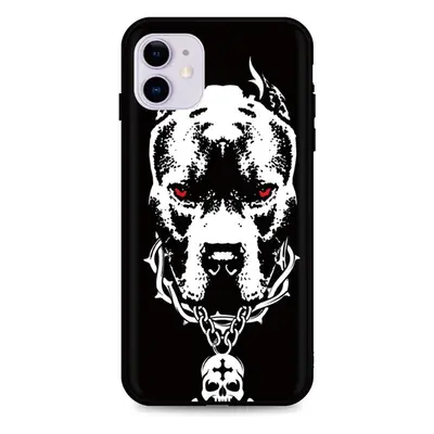 Kryt TopQ iPhone 11 silikon Fighting Dog 48884