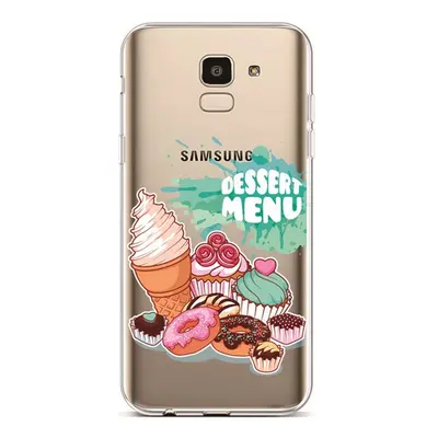 Kryt TopQ Samsung J6 silikon Dessert Menu 37881