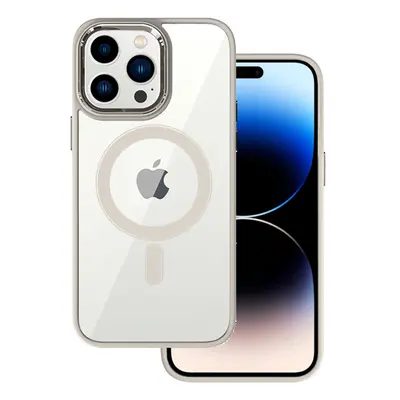 Zadní kryt Tel Protect Magnetic Clear pro iPhone 13 Pro Titanium