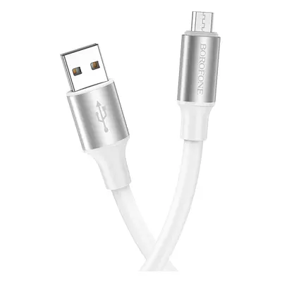 Kabel Borofone BX82 Bountiful - USB na Micro USB - 2,4A 1 metr bílý