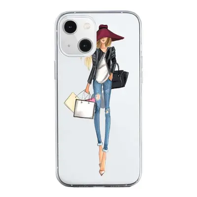 Kryt TopQ iPhone 13 silikon Lady 2 64678