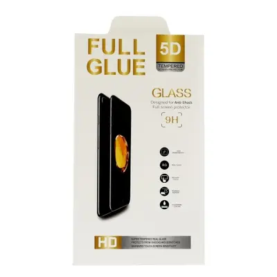 Polykarbonátové tvrzené sklo FullGlue iPhone 6 / 6s 5D černé 29222