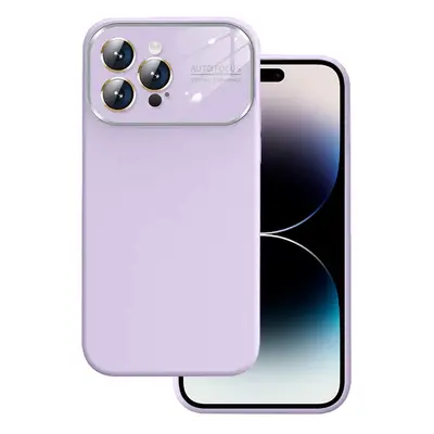 Měkké silikonové pouzdro na čočky pro Iphone 14 Pro světle fialové