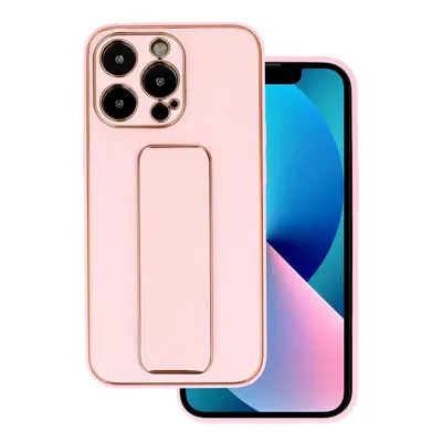 Kožený kryt TEL PROTECT se stojánkem pro Iphone 11 Pro světle růžový