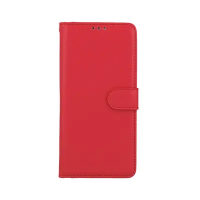 Pouzdro TopQ Xiaomi Redmi Note 12 5G knížkové červené s přezkou 95409