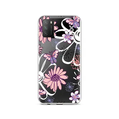 Kryt TopQ Xiaomi Poco M3 silikon Flowers 57855