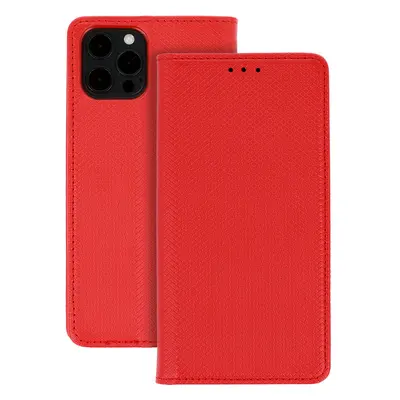 Knížkové pouzdro TopQ Smart Magnet pro SAMSUNG GALAXY A20S RED