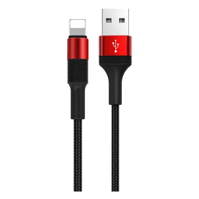 Kabel Borofone BX21 Outstanding - USB na Lightning - 2,4A 1 metr červený