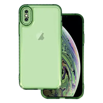 Pouzdro Crystal Diamond 2 mm pro Iphone X/XS Transparent green