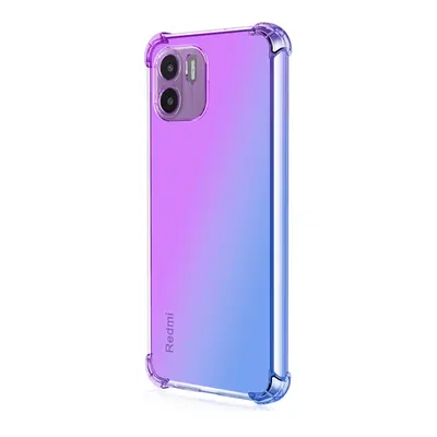 Kryt TopQ Xiaomi Redmi A1 silikon Shock duhový fialovo-modrý 86223