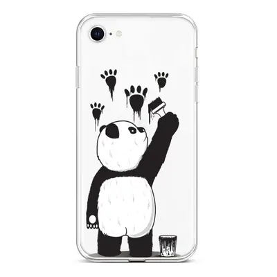 Kryt TopQ iPhone SE 2022 silikon Rebel Panda 73947