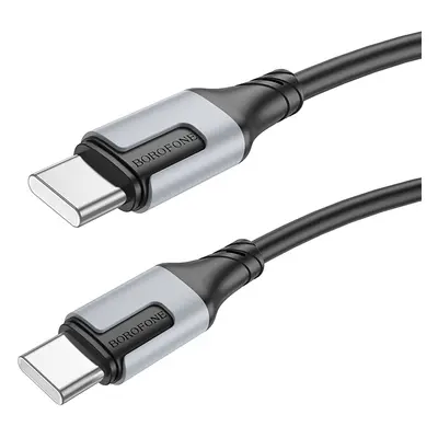 Borofone kabel BX101 Creator - typ C na typ C - 60W 3A 1 metr černý