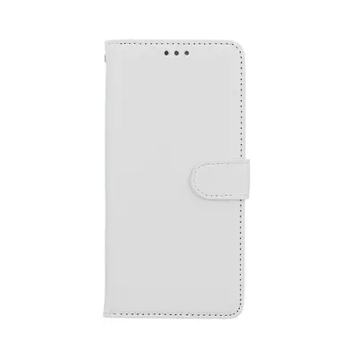 Pouzdro TopQ Xiaomi Redmi Note 12 Pro+ 5G knížkové bílé s přezkou 95502