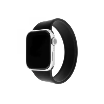 Elastický silikonový řemínek FIXED Silicone Strap pro Apple Watch 42/44/45/49mm, velikost L, čer