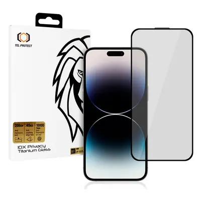 Tvrzené sklo 10X Privacy Titanium pro Iphone 12 - 12 Pro