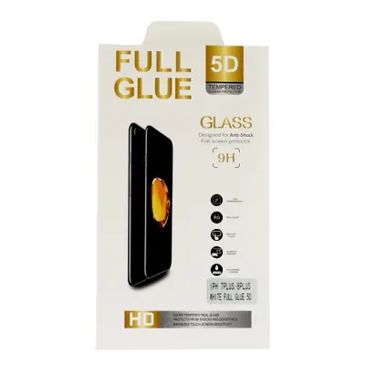 Tvrzené sklo FullGlue iPhone 11 Pro 5D černé 52341