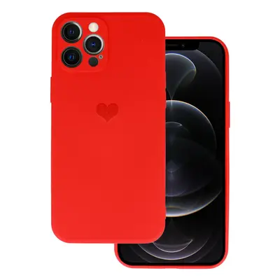 Vennus Silikonové pouzdro se srdcem pro Iphone 11 Pro design 1 červené