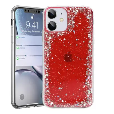 Brilantní průhledné pouzdro pro Iphone 12 Pro Max Red