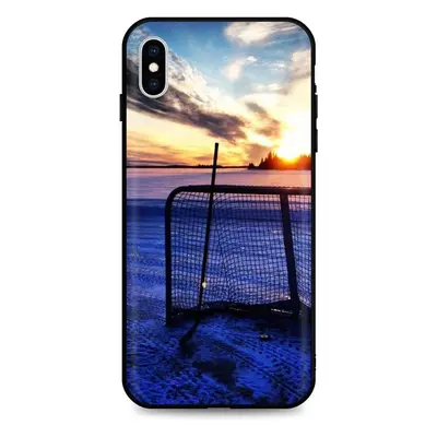 Kryt TopQ iPhone XS silikon Hockey Sunset 49167