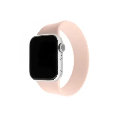 Elastický silikonový řemínek FIXED Silicone Strap pro Apple Watch 42/44/45/49mm, velikost S, růž