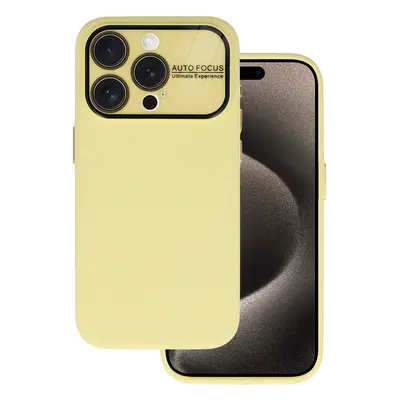 Pouzdro Tel Protect Lichi Soft pro Iphone 15 Pro žluté