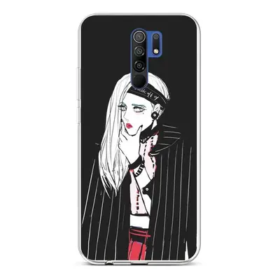 Kryt TopQ Xiaomi Redmi 9 silikon Dark Girl 53223