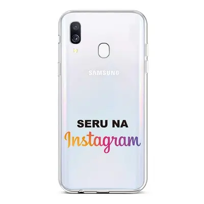 Kryt TopQ Samsung A40 silikon Instagram 42959